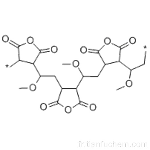 Poly (méthyl vinyl éther-alt-maléique) CAS 9011-16-9
